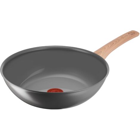 Lagostina Vivissima, Wok Antiaderente 28 cm con Manico Lungo, Rivestimento in Ceramica, Riscaldamento Rapido e Cottura Uniforme, Adatto a Tutte le Fonti di Calore Inclusa Induzione