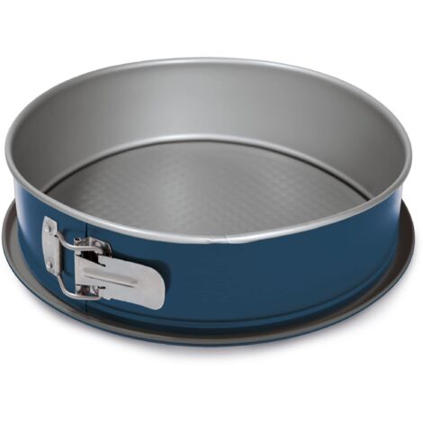 Guardini, Linea XBake, Tortiera Apribile 1 fondo 26cm, Acciaio con Rivestimento Antiaderente, “Acciaio green” con nuovo rivestimento PFAS free, Grigio/Blu (1/5)
