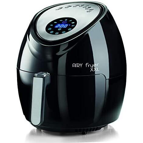 Ariete 4618 Airy Fryer XXL - Friggitrice ad Aria - Frigge 2,5 kg di Patatine Fritte - 5.5 Litri - Cottura Senza Olio e Grassi - 1800 Watt - Nero