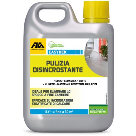 FILA Surface Care Solutions Easydek Pulizia Disincrostante Detergente, 1 Litro