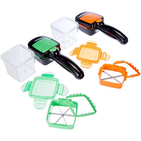 Pradel Excellence Set Tagliere + 2 Coltelli E Pelapatate - Acciaio Inox E Ceramica - Verde - 25,5x17,5 Cm