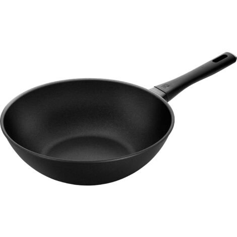 ZWILLING Padella wok in alluminio Shine, 30 cm, rotonda, con rivestimento antiaderente Duraslide Diamond a 4 strati con particelle di diamante, per tutti i tipi di fornelli compresi quelli a induzione (1/3)