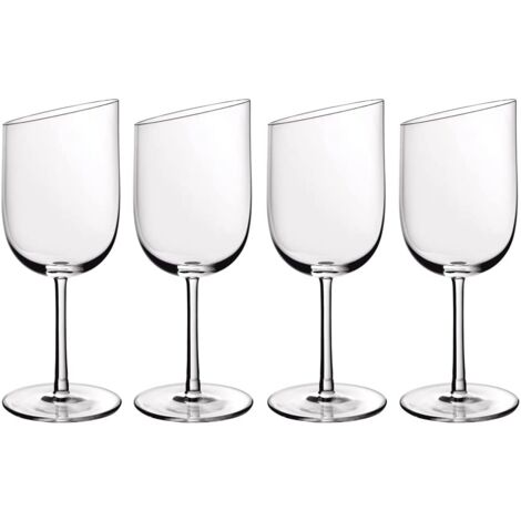 Villeroy & Boch Newmoon Servizio Calici Vino, Bicchieri Contemporanee e Eleganti, Cristallo, Lavabili In Lavastoviglie, Transparente, 4 Pezzi (1/5)