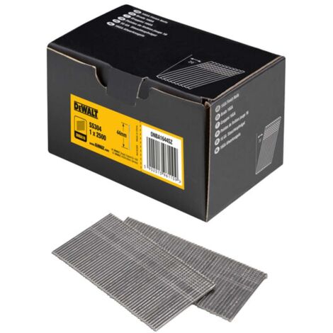 Dewalt stauch chiodo con testa 20 grosse SS 44 mm 2500 pezzi, argento, dnba1644sz (1/2)