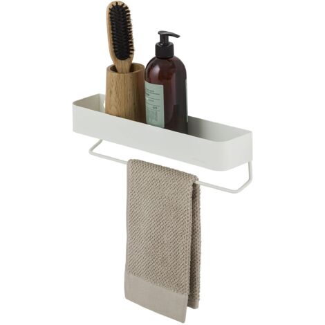 Sealskin Brix Scaffale a Parete con portasciugamani, Metallo, Bianco, 35 cm (1/5)