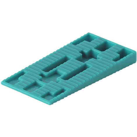 wolfcraft 120 cunei distanziatori in plastica I 8648000 I 40 cunei in plastica, ideali per creare giunti di dilatazione