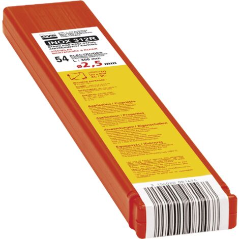 Gys 081475 54 Manutenzione Ed Elettrodi, 312R, Diametro 2 5 Mm, Scatola di Plastica