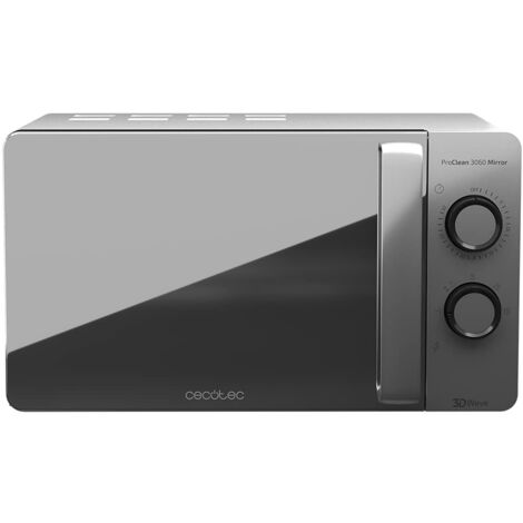 Cecotec Forno a Microonde ProClean 3060 Mirror da 20 Litri, 700 W, rivestimento Ready2Clean per una migliore pulizia, tecnologia 3DWave, Desgin conn porta a specchio