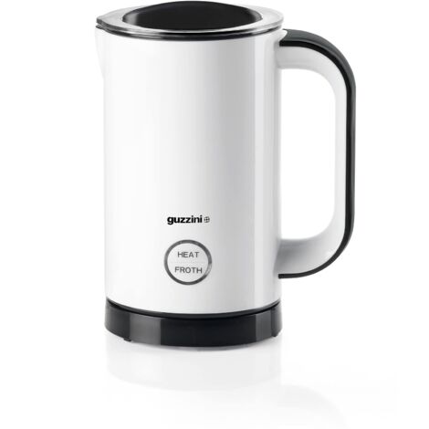 Guzzini Kitchen Active Design Cappuccinatore/Montalatte 14 x 10,5 x H 19 cm, Nero
