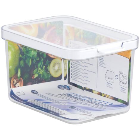 CARE + PROTECT Contenitore per alimenti smart. L’organizer per frigorifero, ottimamente impilabile, protegge gli alimenti dall'umidità e mantiene il cibo fresco più a lungo, 2.15 L