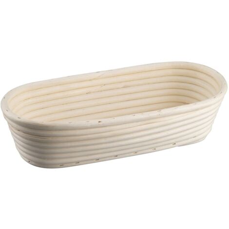 Zenker Cestino di lievitazione allungato 30 cm – Cestino di lievitazione in rattan naturale per pane fatto in casa – Fornisce ossigeno all'impasto per pane sciolto e arioso (1/3)
