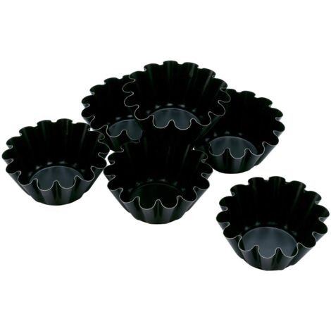 Piazza Confezione da 6 Pezzi - Stampo Brioche Alto - in Alluminio Antiaderente (1/2)