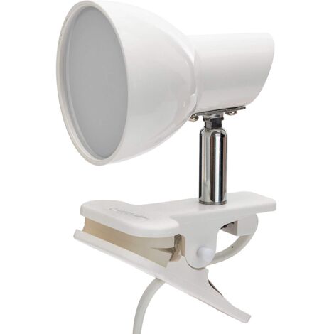 Velamp Charly Lampada LED da Tavolo/Scrivania con Clip 5 W, Bianco (1/5)