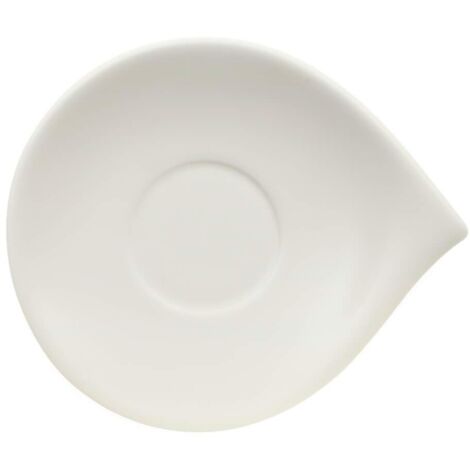 Villeroy & Boch Flow Piattino, 21 x 18 cm, Porcellana Premium, Bianco (1/3)