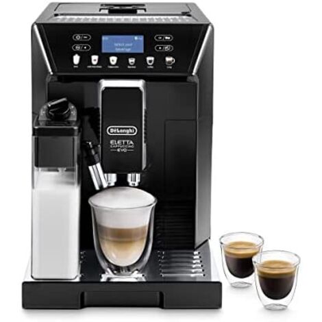 De'Longhi Eletta Evo ECAM 46.860.B Macchina da Caff� Automatica con Sistema LatteCrema, Cappuccino ed Espresso Premendo un Pulsante, Display LCD e Tasti Sensori, Capacit� 2 Litri, Colore Nero