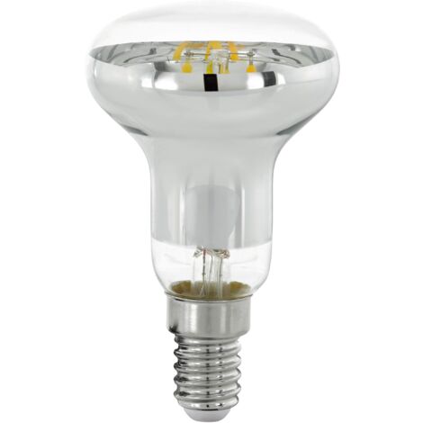 Eglo E14 LED dimmerabile, lampadina con riflettore, illuminazione spot, 4 Watt (equivalente a 32 Watt), 350 lumen, luce bianco caldo, 2700k, lampadina R50, Ø 5 cm