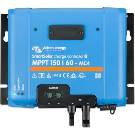 Victron Energy SmartSolar MPPT MC4 150V 60 amp 12/24/36/48-Volt Regolatore di Carica Solare (Bluetooth)