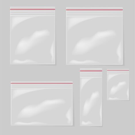 Sacchetti con chiusura ermetica, versatili e igienici, 6 x 8 cm, confezione da 100 sacchetti in plastica trasparente sigillabili, per conservare alimenti, organizzazione artigianale e molto altro (1/5)