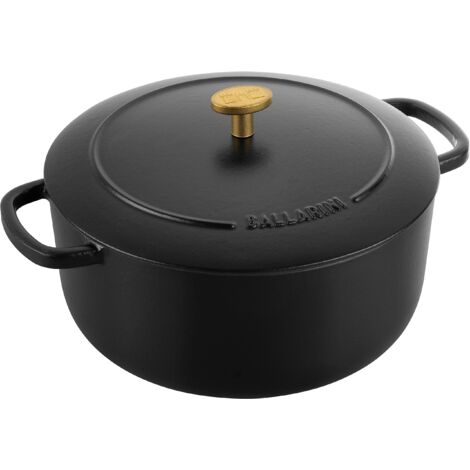 Ballarini Bellamonte Cocotte rotonda - 24 cm, nero, Ghisa (1/4)