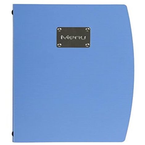 Porta Menu Rio Securit - Per Ristoranti E Bar | Formato A4, Blu Con Inserti Regolabili
