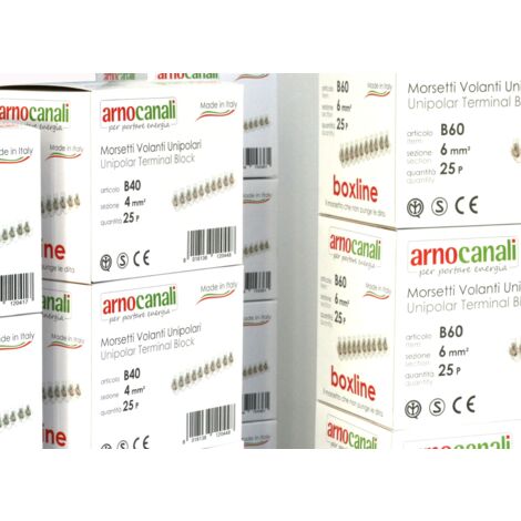 Arnocanali 100 Morsetti Unipolari in Stecche da 10 Poli , 1.5 mmq