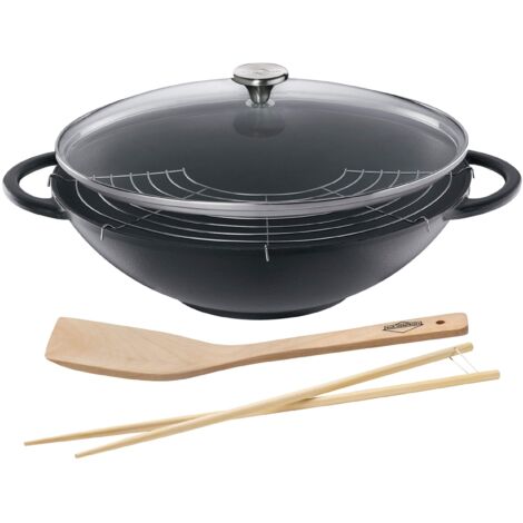 Küchenprofi 0415001037 - Set Wok, colore: Nero (1/4)