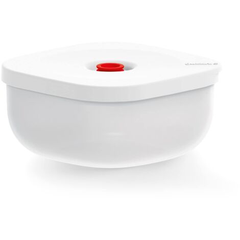 Guzzini - SAVE IT Contenitore Sottovuoto Basso (M) - Bianco, 16,3x16,3xh8 cm  975 cc - 11850111 (1/4)