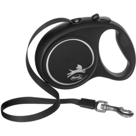 Guinzaglio per Cani Flexi BLACK DESIGN 5 m Taglia M Silver