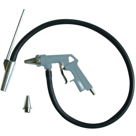 ABAC Pistola Sabbiatrice per Compressore G-561H, Sabbiatrice per Grandi Superfici, Ugello da 6 mm, Tubo di Alimentazione 1 m, Pressione Max 8 Bar