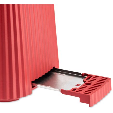 Tostapane Alessi Plissé Di Design - 6 Livelli Di Doratura, 850W, Resina Termoplastica, Bianco - Foto 4