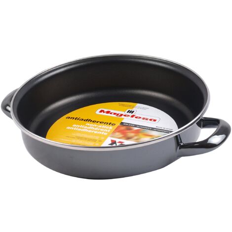 Moneta Etnea Padella, Alluminio, Antiaderente, Nero, 20 cm
