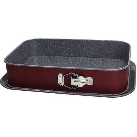 Tognana Sweet Cherry Tortiera Apribile Rettangolare 35x23 Cm + Vassoio, acciaio al carbonio, rosso