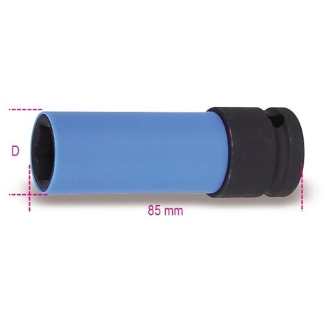 Beta 720LC 17 - Chiavi a bussola macchina per dadi ruote con inserti polimerici colorati (1/2)