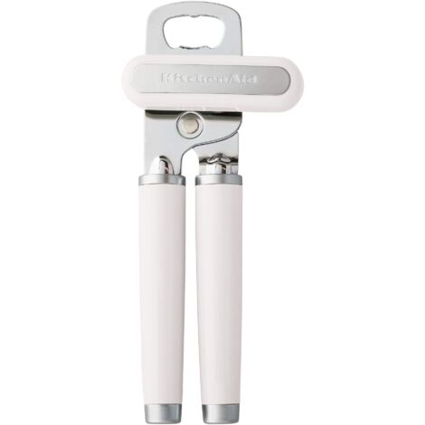 KitchenAid Classico Apriscatole Multifunzione/apribottiglie, Acciaio Inossidabile, Bianco (1/4)