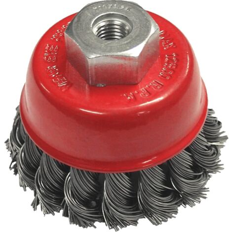 Faithfull WBT65 Wire Cup Brush Twist Knot 65 x M14 x 2/0.50mm (1/5)