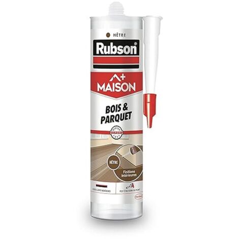 Rubson Home - Sigillante per legno di faggio e parquet, sigillante acrilico per tutti i substrati in legno e muratura, giunti interni, 280 ml (la confezione può variare)