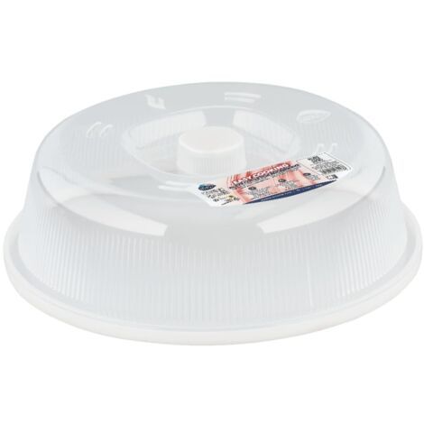 Care+Protect Coperchio per microonde. Accessorio ideale per la cottura a microonde, previene gli schizzi, non contiene BPA, 26,2 x 26,2 x 7,6 cm (1/4)