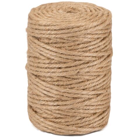 La cordeline Spago di Iuta Naturale Ø 5 mm ± 100 m CJN33, Naturale