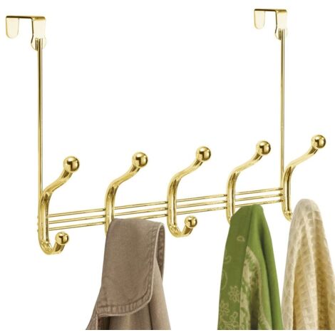 Ganci Adesivi Oro 3 Pezzi - Appendiabiti Da Parete In Acrilico Porta Asciugamani E Vestiti - Senza Chiodi, Carico Max 10kg