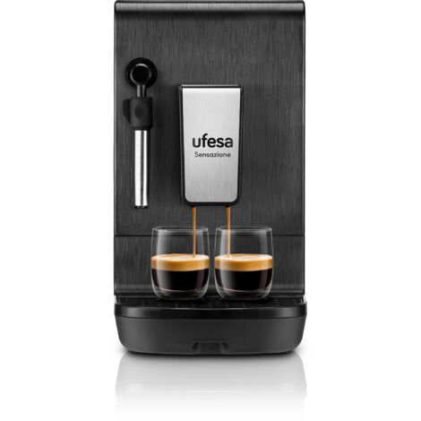 Ufesa Sensazione, Macchina da Caffè Super Automatica, 20 Bar, Caffè Espresso e Cappuccino, Compatta, Personalizzazione del Caffè, Touch Screen, Macinino Integrato (1/4)