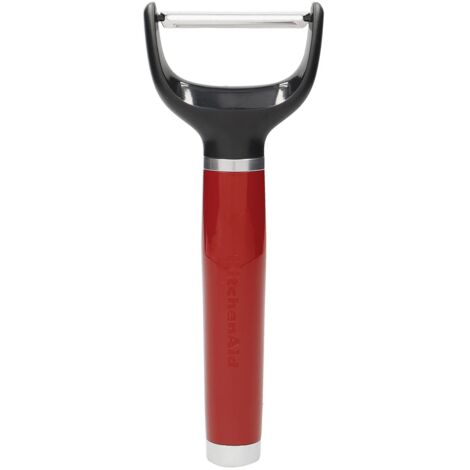 KitchenAid Sbuccia Patate, Pela patate e verdure a Lama Girevole in Acciaio Inossidabile - Color Rosso Imperiale (1/4)