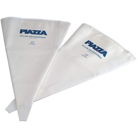 PIAZZA - Sac a Poche Professionali Senza Beccucci - Confezione 2 Sacchetti da 25 cm - Per Realizzare Decorazioni su Dolci, Torte, Cioccolatini e Pasticcini - Riutilizzabili e Resistenti in Nylon (1/2)