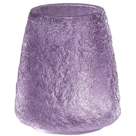 Gedy G-Irina, Bagno Viola, Porta spazzolino in Resina Trasparente, Fatto a Mano, 2 Anni di Garanzia, Design R&S, Misure 12 x 10 x 10 cm, 10x10x12 (1/2)