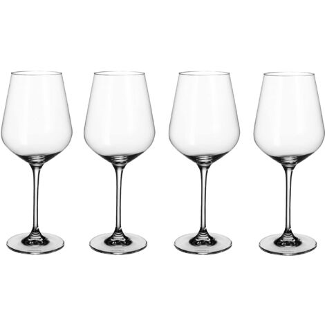 Villeroy & Boch La Divina set di bicchieri da vino rosso, 650 ml, 4 pezzi, cristallo, trasparente (1/2)