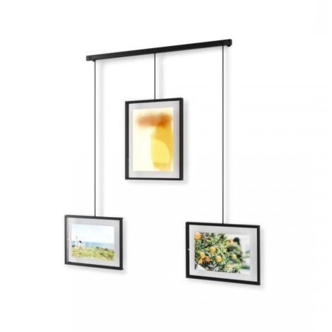 Ditwis Cornice 20x25, Cornice Nera adatta per 25x20 cm Foto e Immagini, per Pareti e Tavoli, Portafoto per Soggiorno, Camera da Letto e Ufficio