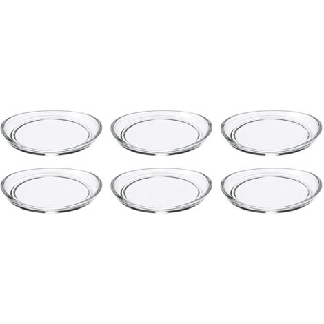 Leonardo 021127 Loop, Set di 6 sottobicchieri, in Vetro Trasparente, 10 x 10,5 x 1,5 cm, 6 unità (1/3)