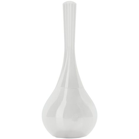 Gedy Adelaide Bianco, Misure e Peso: 40,3X16,5X16,5 CM & 0,685 kg, Realizzato in Ceramica, Finitura, Scopino per WC Design di R&S, 2 Anni di Garanzia, Unica (1/5)