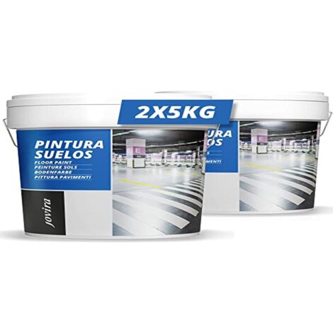 JOVIRA PINTURAS -12 K-Pittura per pavimenti esterni ed interni, garage e superfici sportive in genere, finitura opaca. Protegge e decora le superfici in calcestruzzo, cemento (2x4 Litri, Verde) B-13-2