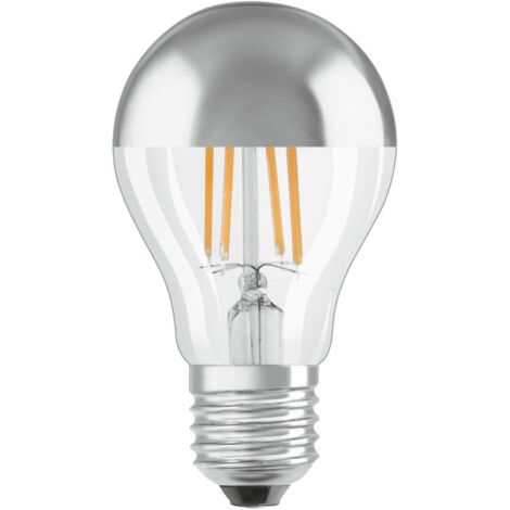 OSRAM LED Retrofit CLASSIC A Mirror Lampadina LED, Attacco: E27, Bianca Calda, 2700 K, 4 W, Equivalenti a 35 W, LED SUPERSTAR CLASSIC A, Chiaro, Taglia Unica