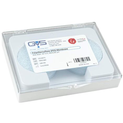 Filtro intravenoso desechable con membrana de PES / PTFE